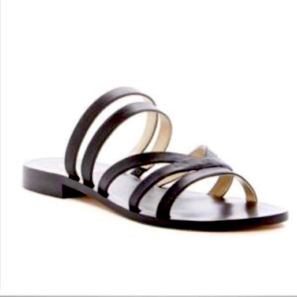 Louise et Cie Dalea Black Strappy Gladiator Sandal Size 39.5 (9.5)
